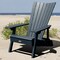 Highwood Usa Manhattan Adirondack Chair Outdoor Furniture for Patio, Backyard, Garden AD-ADRID29A-FBE - alternate 2